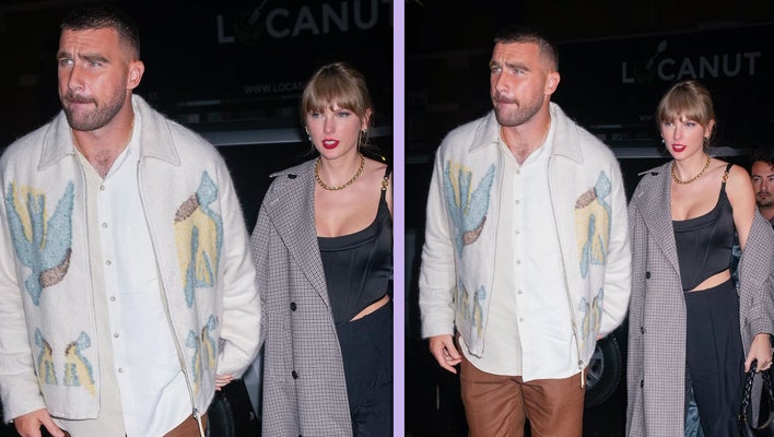 Taylor Swift and Travis Kelce Hold Hands After Surprise 'SNL' Cameos